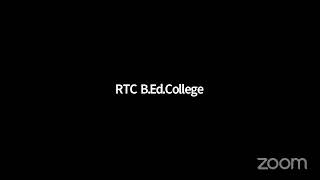 RTC B.Ed.College's Zoom Meeting