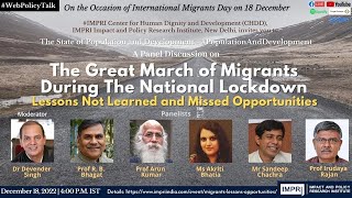 Panel Discussion | Great March of Migrants During National Lockdown #PopulationAndDevelopment HQvide