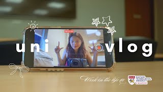 UNI VLOG 🔆 final-year NTU communications student, acting side hustle, homework, pr packages