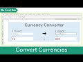 Create A Live Currency Converter In Excel - Extract Currency Data Online