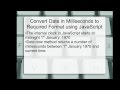 JavaScript: Convert Date in Milliseconds (Date as a Number) to Readable Date Format