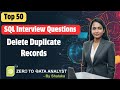 SQL Delete Duplicate Rows Using CTE (ROW_NUMBER) | SQL Interview Question 💥