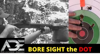 Bore sighting 12Ga Shotgun with Red Dot Sight ADE Advanced Optics