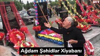 Şəhid anasının fəryadı ürəkləri dağladı - Ağdamda şəhidlər belə yad olundu