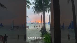 長灘島日落與風帆#sunset#boracay#philippines#菲律賓#parawsail