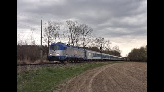 Odklon vlakov EC 278 + 276 Metropolitan cez trať 116 (Trnava - Kúty) - Senica (SK) 12.4. 2021