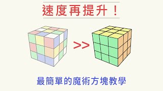 【魔術方塊教學#2】 一分鐘內快速復原，進階3x3速解！ 各種狀況輕鬆排除 | 雙公式基本解 | 一小時學盲解