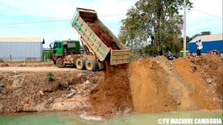 Awesome Build A Road Widening For Farmers Transport Agricultural Products Us Dozer \u0026 Truck Spreading