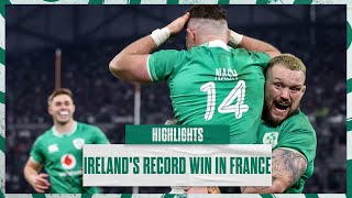 Highlights: Ireland's Record Win Against France