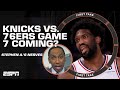Stephen A. will be VERY, VERY NERVOUS if Knicks-76ers goes to Game 7️⃣ 😩 | First Take