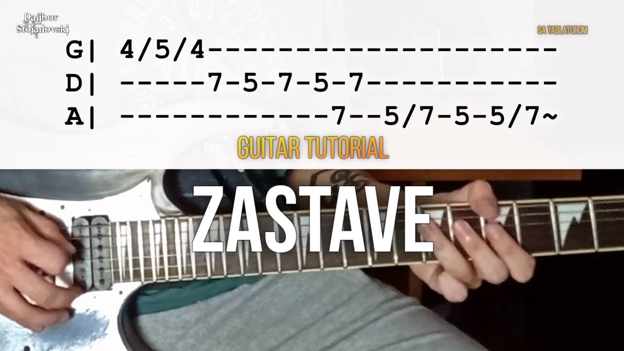 Parni Valjak - Zastave | Lekcija Za Gitaru | Guitar Tutorial | Dalibor ...