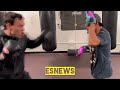 Julio Cesar Chavez Jr working hard for ring return showing speed & power - esnews boxing