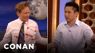 Steven Ho Shows Conan How To Defend Himself Against Weapons | CONAN on TBS