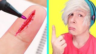 Robby tries 100 Lifehacks and DIYS by 5 minute crafts that FAILED Compilation #9