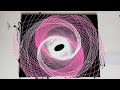 How to Create an AMAZING PENDULUM PAINTING / Layered Paint Golden Black & White Mesmerizing Artist