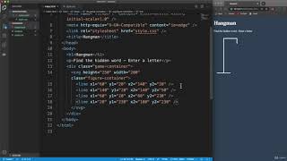 Hangman game using java-script part 2