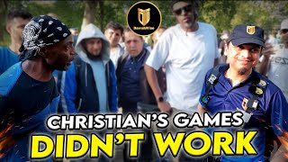 Bible Contradiction Demolishes Christian | Mansur | Speakers Corner