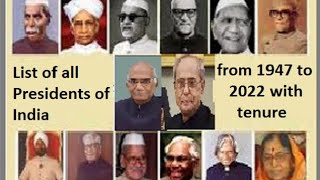 Presidents of India from 1947 till now #Presidents#gkforkids