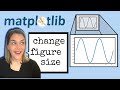 How to change the matplotlib figure size with figsize and rcParams || Matplotlib Tips