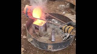 Gold Concentrates Smelting #gold #goldextraction #goldmine