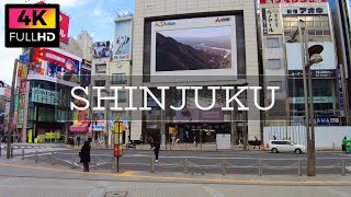 【4K】Take a walk around the east exit of Shinjuku Station, Tokyo. (Mar. 2022) | 東京 新宿駅東口周辺を散歩