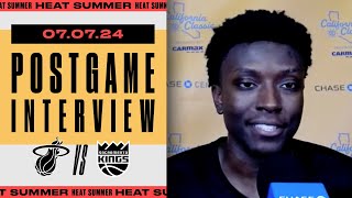 Isaiah Stevens Postgame Interview | Miami HEAT vs. Sacramento Kings | July 7, 2024