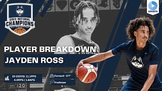 JAYDEN ROSS, FUTURE 3 AND D BEAST!? | UConn Men's Basketball Player Breakdowns