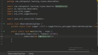 Observable Using Timer