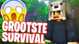 WIJ SLOPEN DE GROOTSTE MINECRAFT SURVIVAL MAP TER WERELD?!😱 (2 jaar oud!)