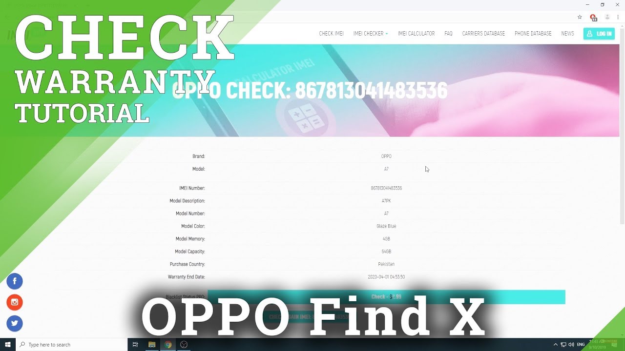 How To Check OPPO IMEI Info - OPPO Country Checker & Warranty Info ...