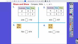 Algebra - Compare Numbers - Lesson 2.12