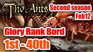 【ザアンツ】女王アリ対決 栄光二期 ランキング1-40 2.12【the ants Duel of Queen - Glory】#Shorts