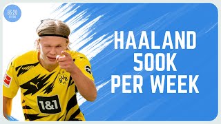 Erling Haaland 500K Per Week Deal | Man City News