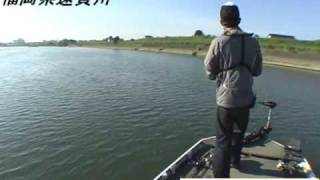 遠賀川バス釣りガイド動画【BassFishing　WEB 　TV】2007年10月18日ボート２