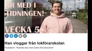 Lokförarvloggen, vecka 5. Är med i tidningen och skolar om till kock!