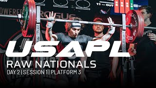 2023 USAPL Raw Nationals | Day 2 - Session 1 - Platform 3