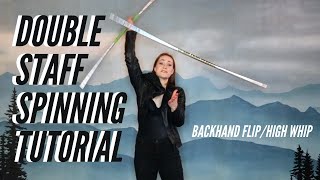 Waterfall | DOUBLE STAFF SPINNING TUTORIAL | Michelle C. Smith