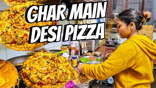 Ghar Main Ban Rahe Hai Desi Pizza !!