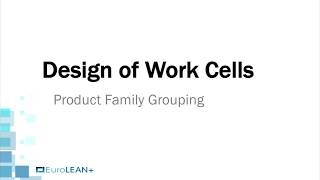 Layout and Cell Design 1: Product Family Grouping