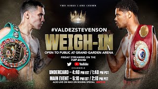 Oscar Valdez vs Shakur Stevenson | OFFICIAL WEIGH-IN
