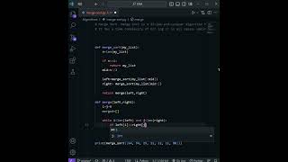 Merge Sort with Python