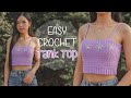 Easy Crochet Tank Top Tutorial | Crochet Crop Top For Beginners | Chenda DIY