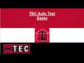 TEC AutoTest Overview