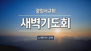 광림서교회_2024.12.25(수) / 새벽기도회 / 느헤미야11장 공동체의 문제해결의 영적 비결