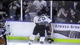 Terry Ryan Gets Hit \u0026 Byron Briske and Daymond Langkow respond WHL 1995-96.MOV