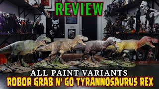 ALL REBOR GRAB N GO TYRANNOSAURUS REX FIGURE PAINT VARIANTS REVIEW