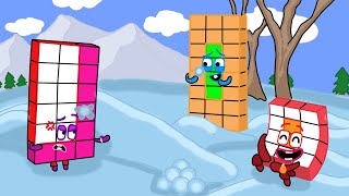 Cool, Numberblocks 12 18 and 24 are having a snow day l Numberblocks fanmade coloring story