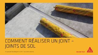 Comment réaliser un joint – Joints de sol