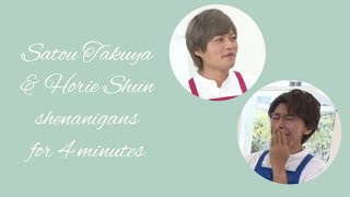 Satou Takuya \u0026 Horie Shun shenanigans for 4 minutes [REUPLOAD]