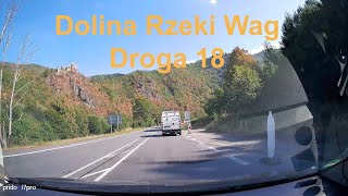 Przejazd Doliną rzeki Wag. Váh. Vág. Waag. Słowacja. Slovensko. Slovakia.